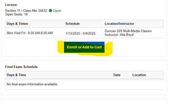 Enroll or Add to Cart