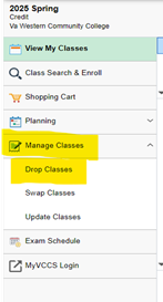 Manage Classes