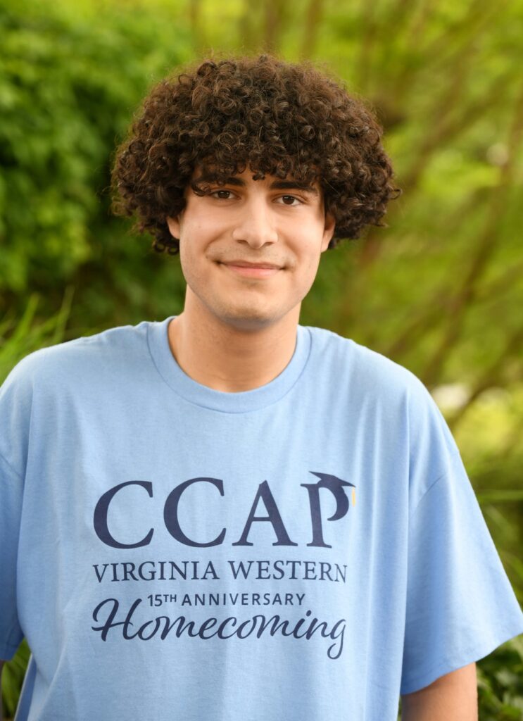 Roanoke City CCAP student and Virginia Western student ambassador Yassine Abdelkader.