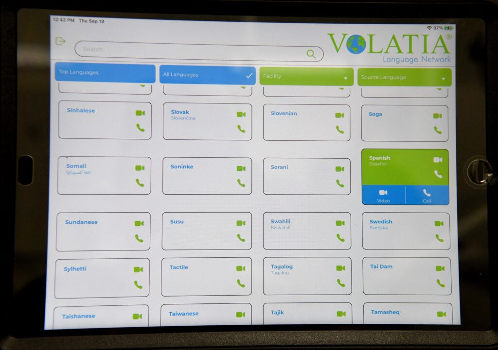 Virginia Western Dental Hygiene students began using the translation service, Volatia Language Network, in spring 2024.