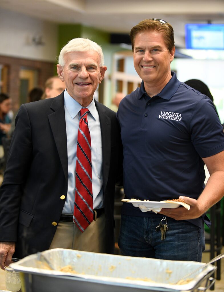 Dr. Robert Sandel celebrated the new semester with faculty and staff at the College In-Service in August 2024.