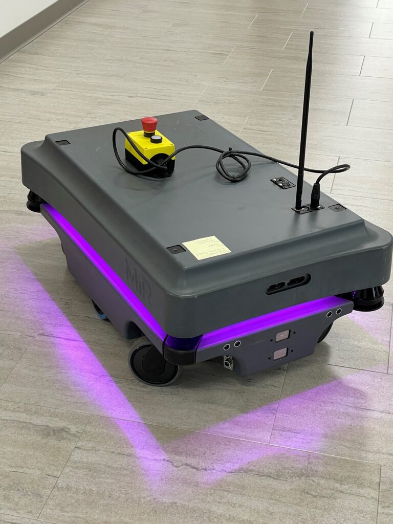 The MiR 2000, known as "Minerva," is a mobile industrial robot.