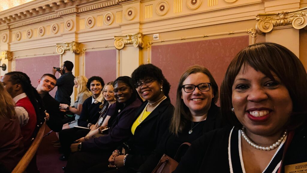 The visitors from Virginia Western were able to see the state Senate and observe a session, during which Senator Chris Head introduced the students.