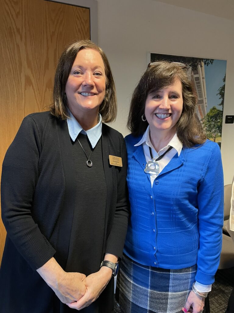 Dean Amy Anguiano and Dr. Annette Chamberlin of Virginia Western's School of Liberal Arts and Social Sciences.