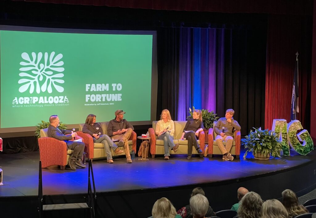 Panelists at one of Agripalooza's breakout sessions give insights during "Farm to Fortune: Turning Agritourism and Products into Profit."